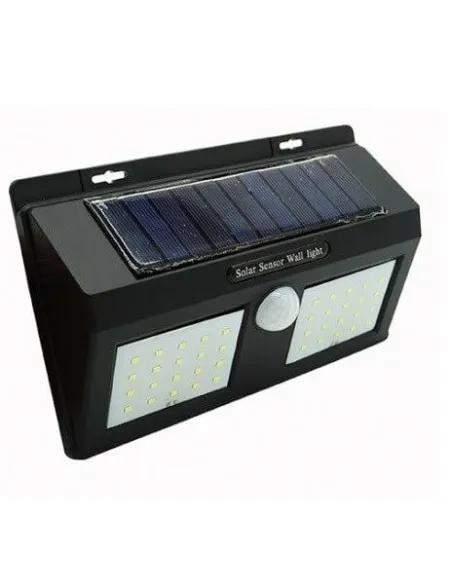 Lampa dubla 40 LED, incarcare solara si senzor miscare
