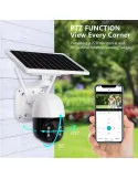 Camera Wifi cu panou solar, 3MP, 1080P, Detectare umana, JT-8181XM