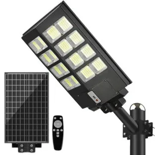 Lampa solara stradala dubla 2400 w ,cu Telecomanda si Suport Metalic