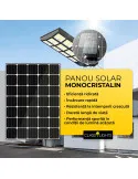 Lampa solara stradala dubla 2400 w ,cu Telecomanda si Suport Metalic