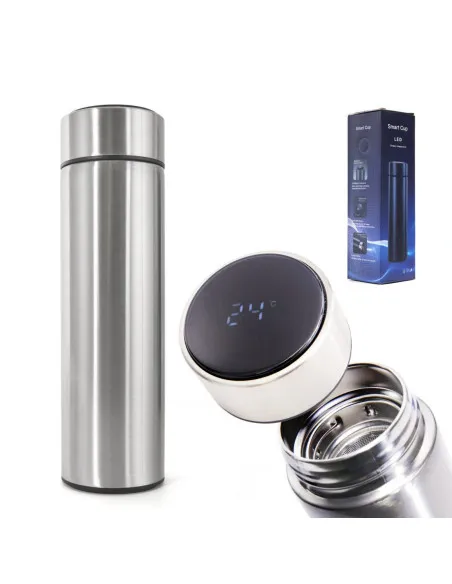 Termos cu Afișaj Electronic Tactil, 500 ml, Oțel Inoxidabil