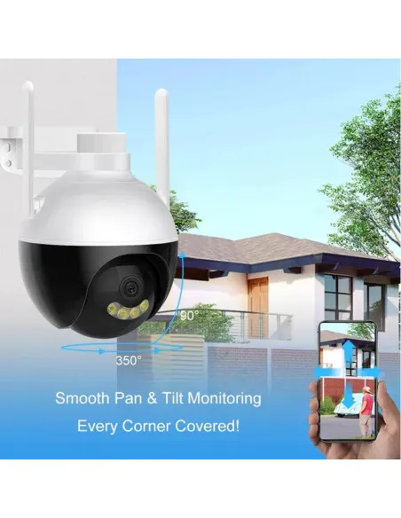 Camera IP WIFI Jortan-PRO JT-8289 3MP, Viziune Nocturna, Audio Bidirectional, Conectivitate Wireless