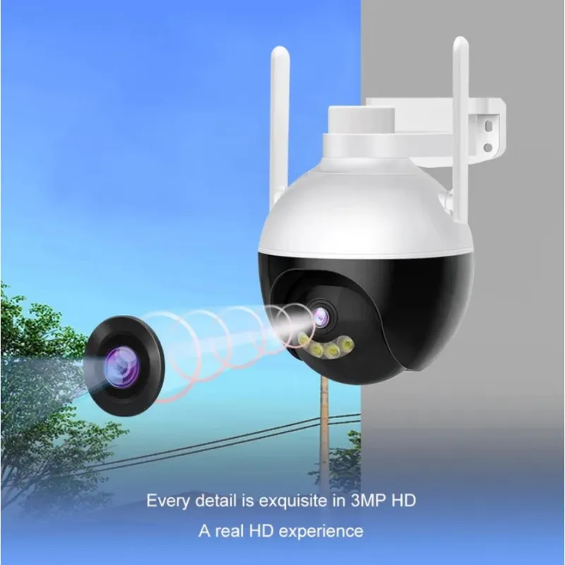 Camera IP WIFI Jortan-PRO JT-8289 3MP, Viziune Nocturna, Audio Bidirectional, Conectivitate Wireless