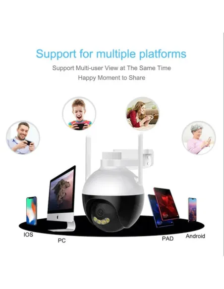 Camera IP WIFI Jortan-PRO JT-8289 3MP, Viziune Nocturna, Audio Bidirectional, Conectivitate Wireless