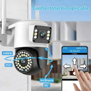 Camera WiFi JORTAN JT-8696QJ 6MP Rotire 360° Vedere Nocturna 2