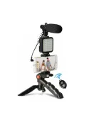 Trepied cu microfon si lumina pentru video, Kit AY-49