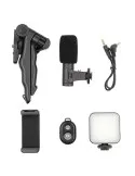 Trepied cu microfon si lumina pentru video, Kit AY-49