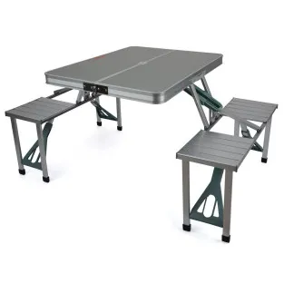 Masa pliabila tip geamantan pentru picnic, din aluminiu 2