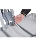 Masa pliabila tip geamantan pentru picnic, din aluminiu