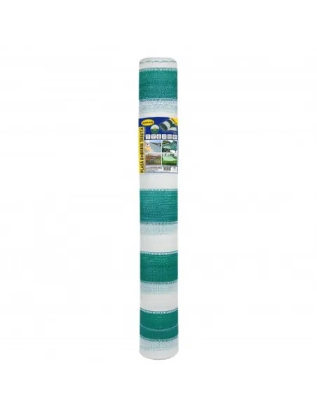 PLASA UMBRIRE 1.7 x 10 M - VERDE + ALB - 80 g/mp red-mag.ro