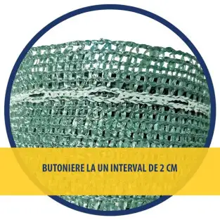 PLASA UMBRIRE 1.7 x 10 M - VERDE + ALB - 80 g/mp red-mag.ro 2