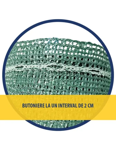 PLASA UMBRIRE 1.7 x 10 M - VERDE + ALB - 80 g/mp red-mag.ro