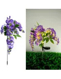 Set 2 Lămpi Solare LED Wisteria, 70 cm, Lumină Albă Caldă, IP65, diverse culori