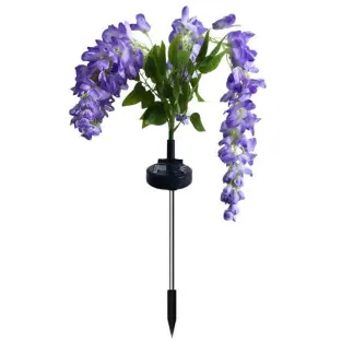 Set 2 Lămpi Solare LED Wisteria, 70 cm, Lumină Albă Caldă, IP65, diverse culori 2