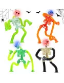 Jucarie Antistres Seasboes Schelet Telescopic 4 Piese LED Multicolor