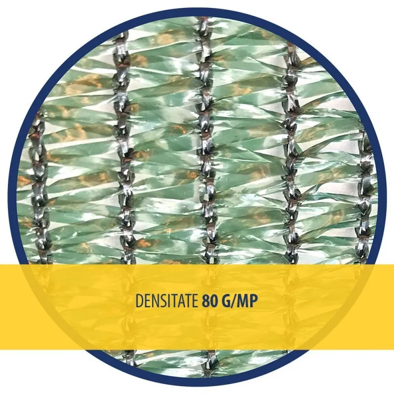 PLASA UMBRIRE 1.5 x 10 M - VERDE - 80 g/mp red-mag.ro