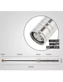 Pompă submersibilă Zinith Italia 4STM807, 1.65 kW, 266 l/min, refulare 80 m, inox, cablu 15 m
