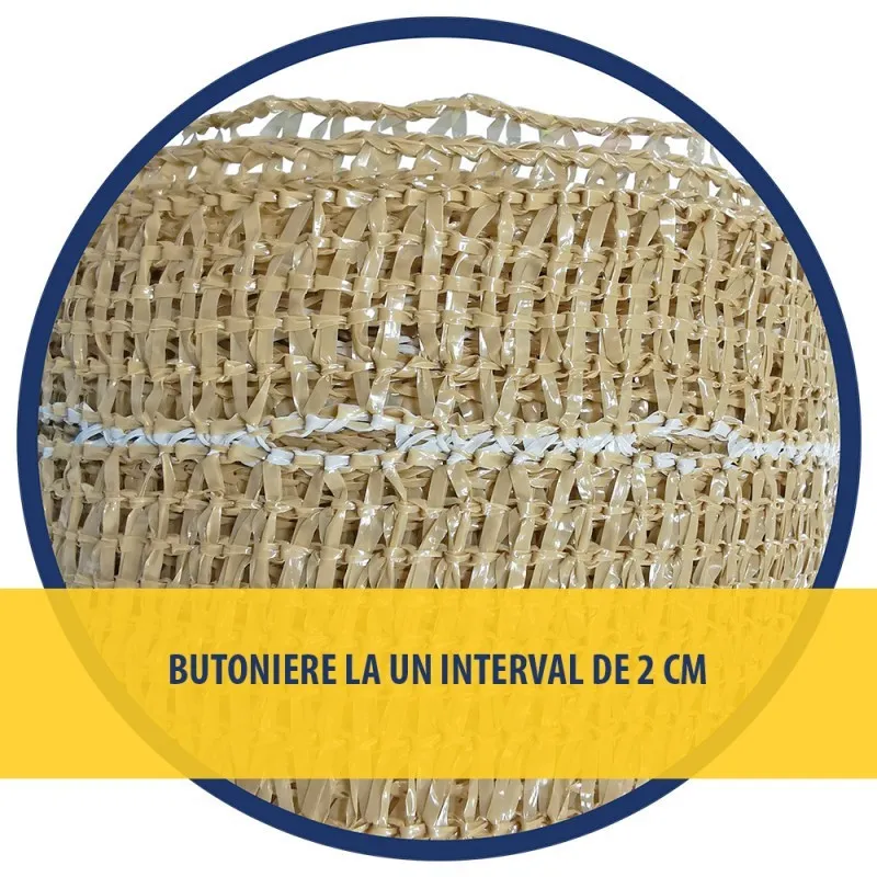 PLASA UMBRIRE 2 x 10 M - MARO + ALB - 80 g/mp red-mag.ro