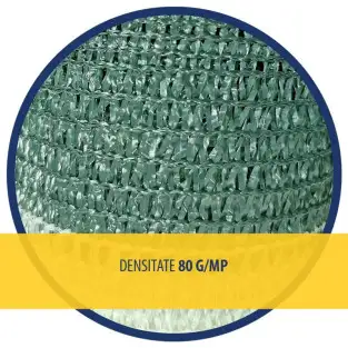 PLASA UMBRIRE 2 x 10 M - VERDE + ALB - 80 g/mp red-mag.ro 2