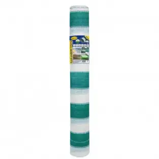 PLASA UMBRIRE 2 x 10 M - VERDE + ALB - 80 g/mp red-mag.ro