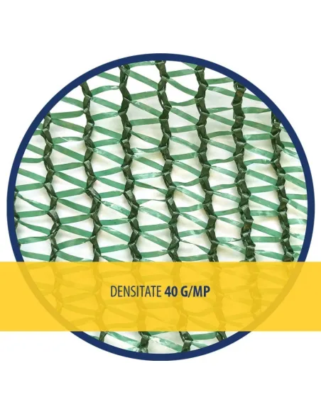 PLASA UMBRIRE 6 x 25 M - VERDE - 40 g/mp red-mag.ro