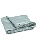 PRELATA CU INELE 10 X 15 M - 150 G/MP - ARGINTIU red-mag.ro