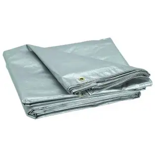 PRELATA CU INELE 10 X 15 M - 150 G/MP - ARGINTIU red-mag.ro