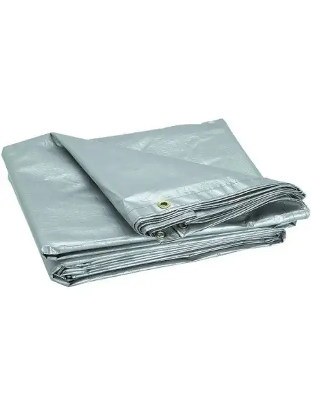 PRELATA CU INELE 3 X 4 M - 150 G/MP- ARGINTIU red-mag.ro