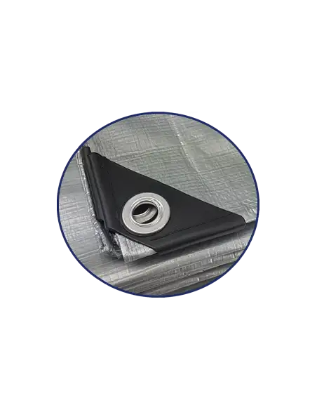 PRELATA CU INELE 5 X 6 M - 80 G/MP- ALBASTRU red-mag.ro