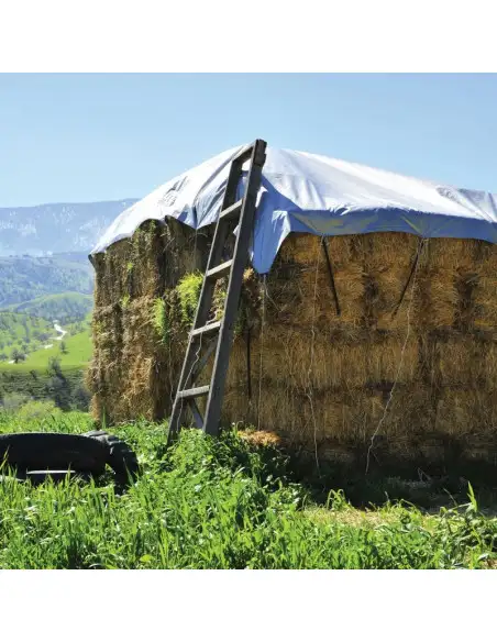 PRELATA CU INELE 5 X 6 M - 80 G/MP- ALBASTRU red-mag.ro