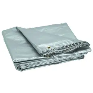 PRELATA CU INELE 6 X 10 M - 150 G/MP, ARGINTIU red-mag.ro