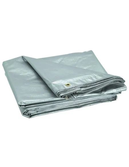 PRELATA CU INELE 6 X 10 M - 150 G/MP, ARGINTIU red-mag.ro