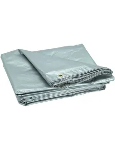 PRELATA CU INELE 6 X 8 M - 150 G/MP- ARGINTIU red-mag.ro