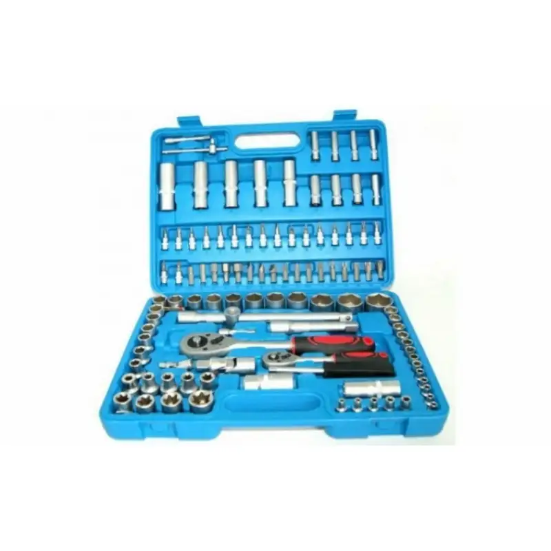 Trusa profesionala de tubulare cu 108 piese red-mag.ro