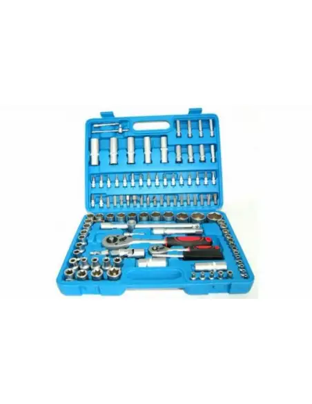 Trusa profesionala de tubulare cu 108 piese red-mag.ro