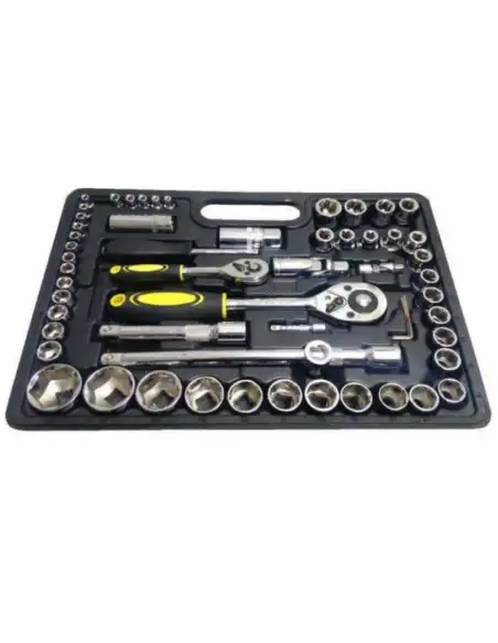 Trusa profesionala de tubulare cu 108 piese red-mag.ro