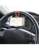 Suport auto pentru telefon cu prindere pe volan red-mag.ro