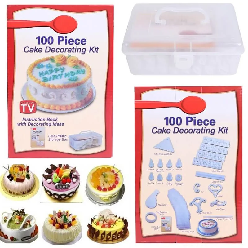 Cake Decoration -Set 100 de piese pentru decorare tort