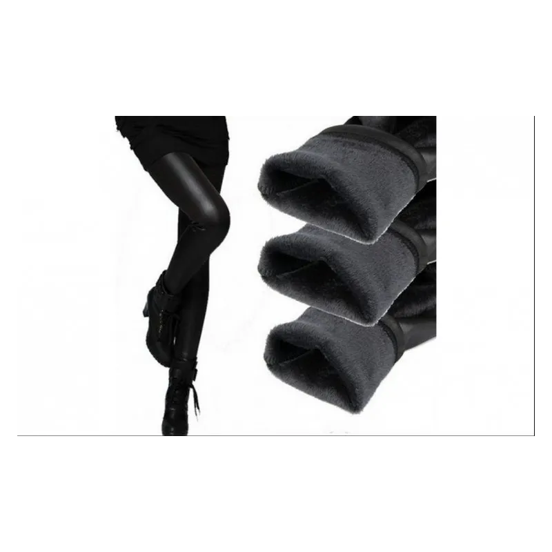 Colanti imblaniti din imitatie piele ecologica red-mag.ro