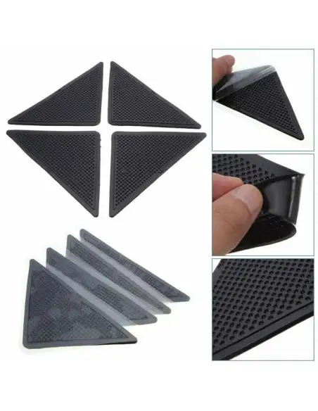 RUGGIES - Banda adeziva pentru covoare - pachet 8 triunghiuri