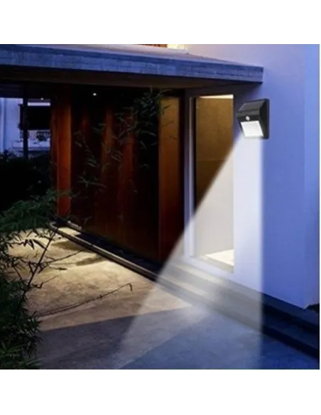 Lampa dubla 40 LED, incarcare solara si senzor miscare