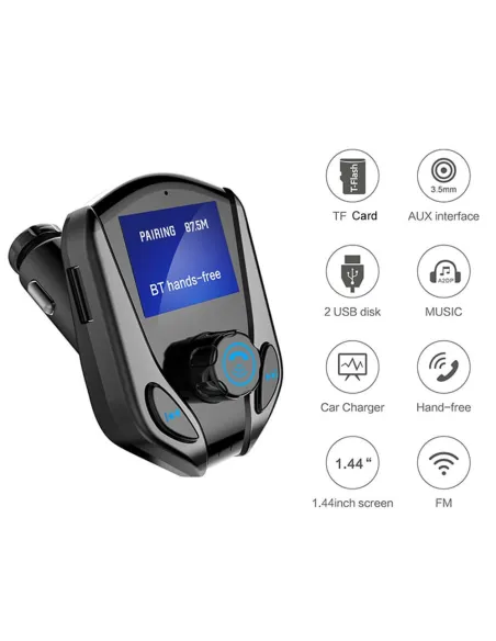 Modulator FM cu afisaj digital X8 p, hands free red-mag.ro