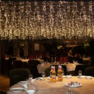 Instalatie 12 metri,ALB CALD, 300 LED-uri tip turturi 2