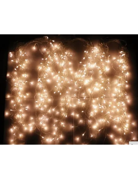 Instalatie 12 metri,ALB CALD, 300 LED-uri tip turturi