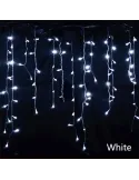 Instalatie 12 metri,ALB RECE, 300 LED-uri tip turturi