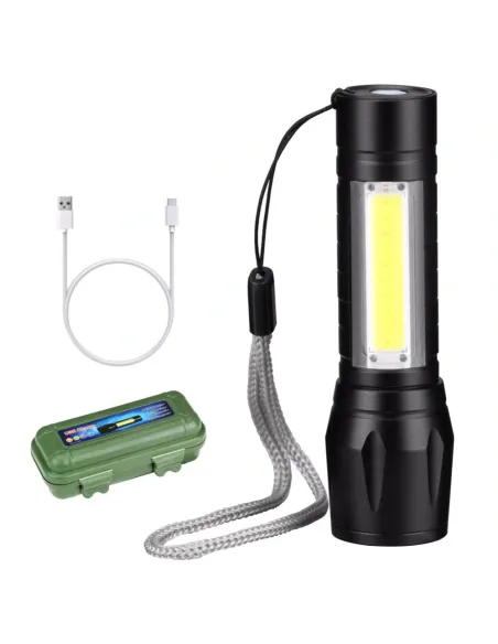 Mini Lantena 3800LM XPE COB LED, Cablu USB + Cutie red-mag.ro