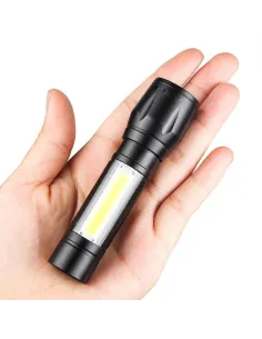 Mini Lantena 3800LM XPE COB LED, Cablu USB + Cutie red-mag.ro 2