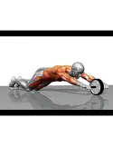 Roata dubla pentru abdomene, Ab roller red-mag.ro