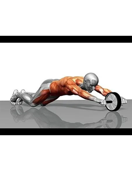 Roata dubla pentru abdomene, Ab roller red-mag.ro