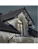 Instalatie 12 metri,ALB RECE, 300 LED-uri tip turturi